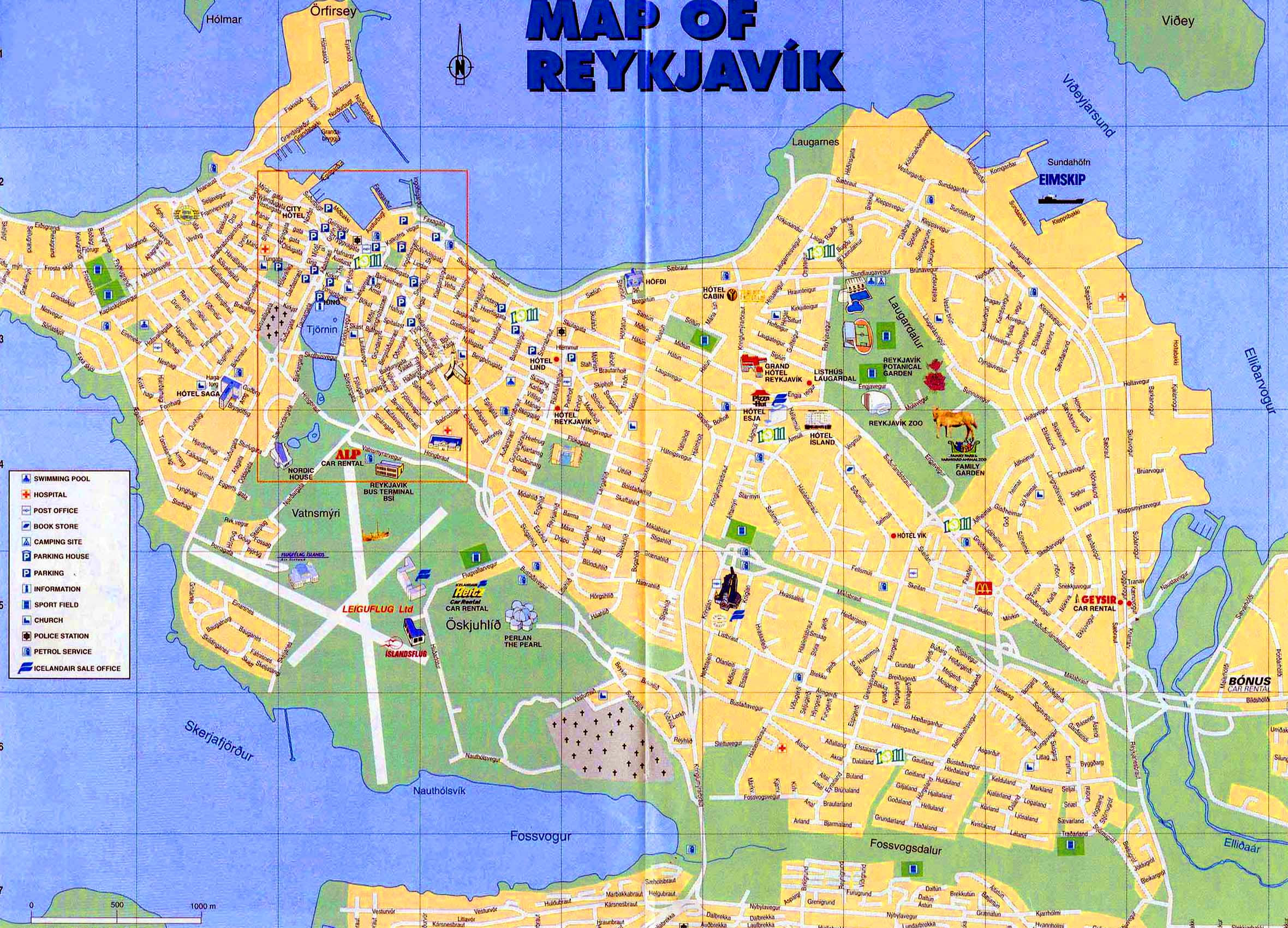 reykjavik city map pdf Large Reykjavik Maps For Free Download And Print High Resolution reykjavik city map pdf
