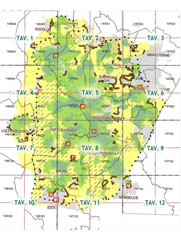 Colli Euganei Cartina