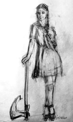 Female Drawing Figure