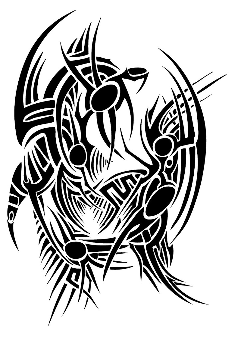 Baru Gambar Tato Tribal Tengkorak