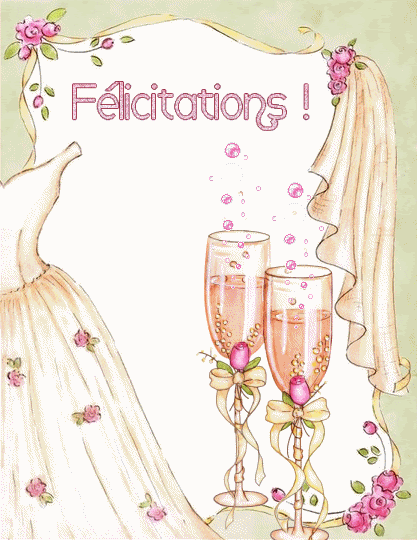 Gif De Felicitation Pour Un Mariage Par Sms Carte De Vœux Sms Gratuite