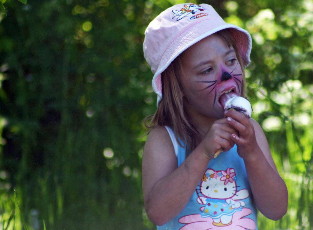 Enjoying an Ice Cream
