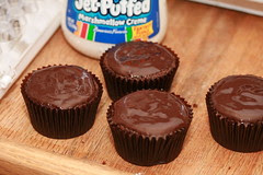 Jumbo Cream-Filled Chocolate Cupcakes