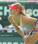 Maria Sharapova tennis court racquet