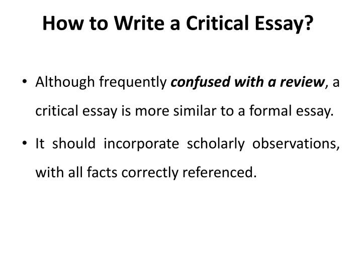 how to write a critical analysis essay zillow