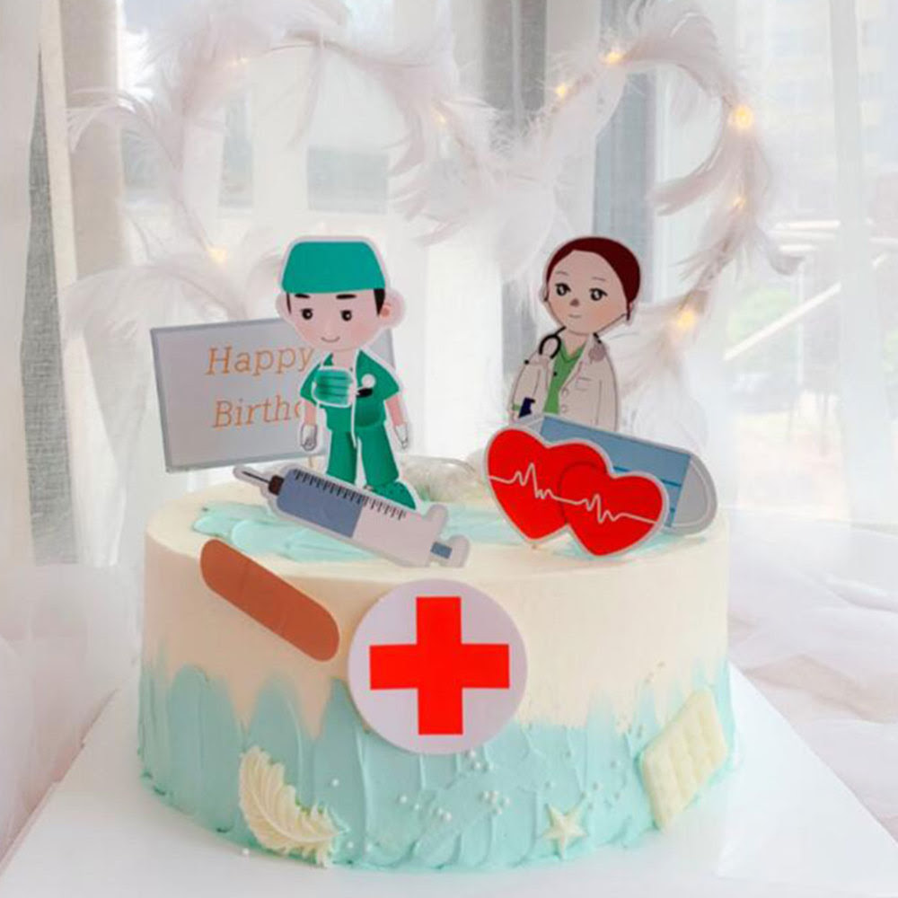 28 Pieces Infirmiere Docteur Cupcake Topper Joyeux Anniversaire Gateau Pick Unique Dessert Decoratif Pick Pour Fete Festival Male Docteur Femal Aliexpress
