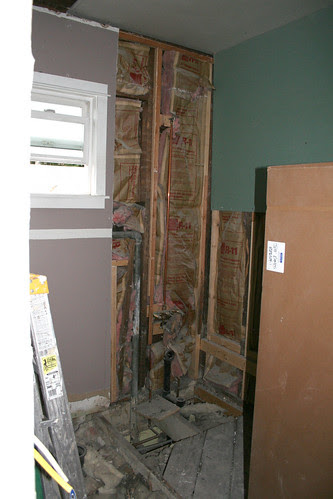 Tub and wall gone