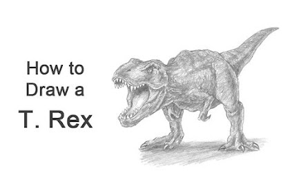 t rex drawing realistic