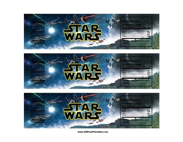 Star Wars Water Bottle Labels | Free Printable