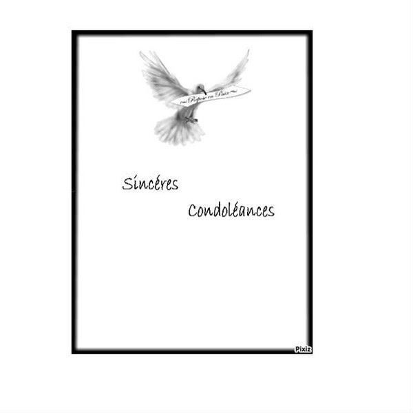 Sinceres Condoleances Cartes A Imprimer