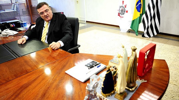 Mario Gobbi filho do presidente do Corinthians (Foto: Marcos Ribolli / Globoesporte.com)