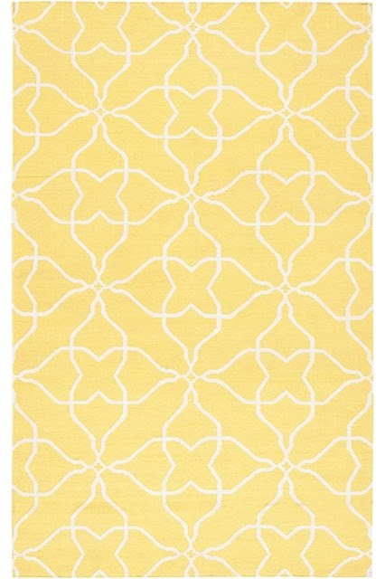 Hattie Area Rug, Yellow - contemporary - rugs - by Home Decorators 