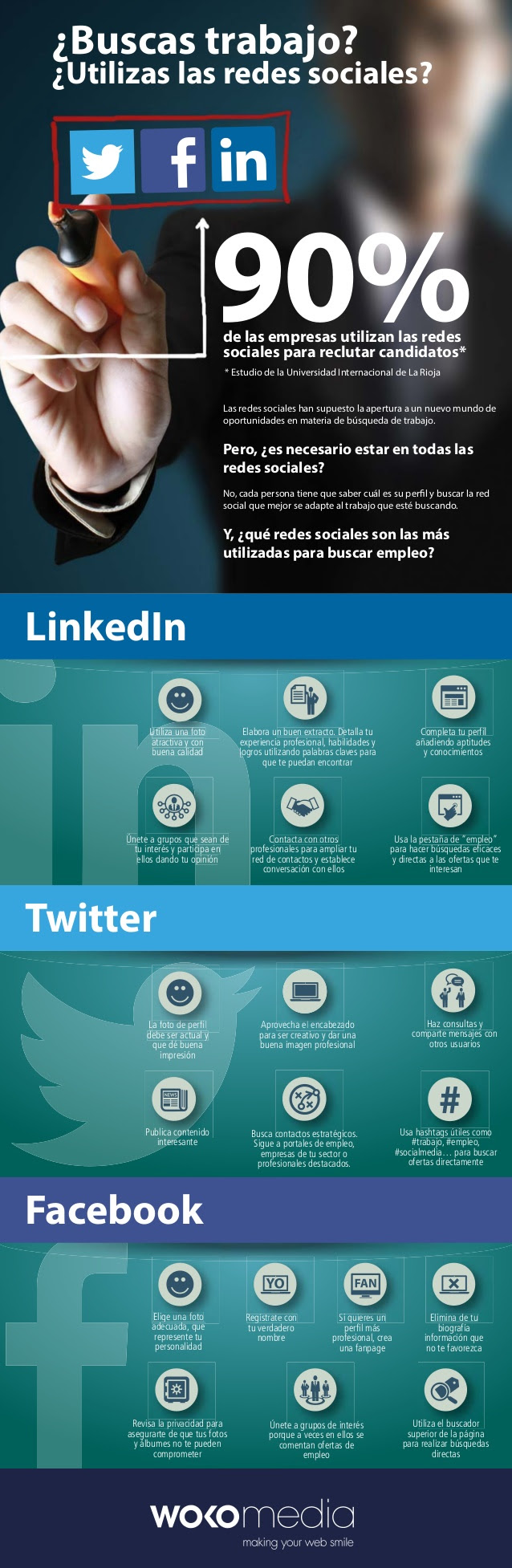 Usa Redes Sociales para buscar #empleo
