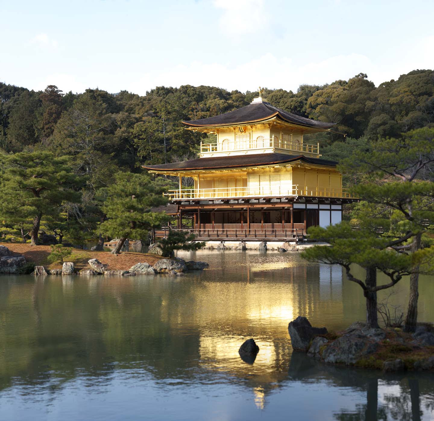ゆんフリー写真素材集 No 5706 金閣寺 舎利殿 日本 京都