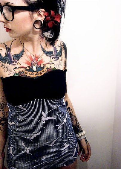 tattooed girl