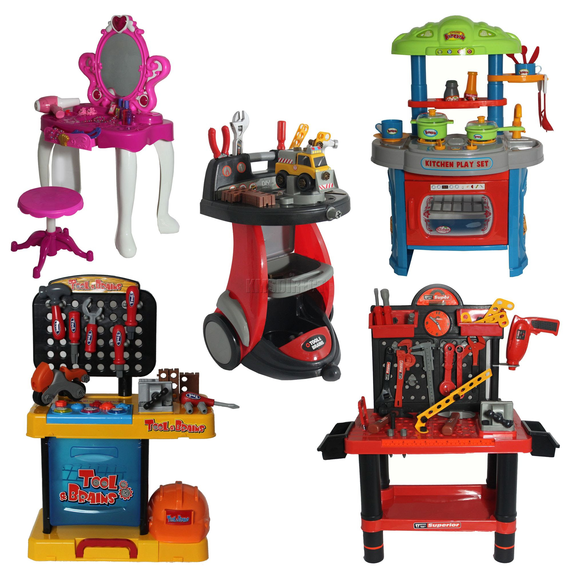 Kids Dressing Table Mirror Kitchen  Set  Tool  Bench Role  Kids Dressing Table Mirror Kitchen  Set  Tool  Bench Role