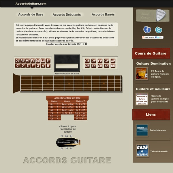 Accords Guitare  Pearltrees