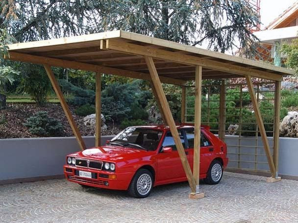 Wooden carport - 095030 - LEGNOLANDIA