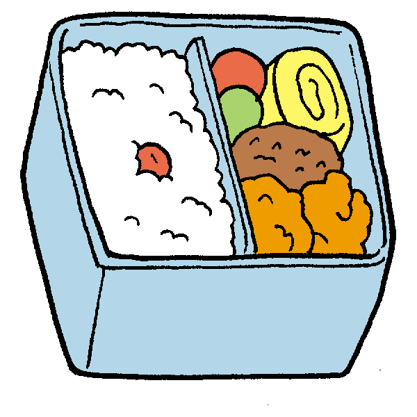 お弁当２のイラスト かわいいフリー素材が無料のイラストレイン