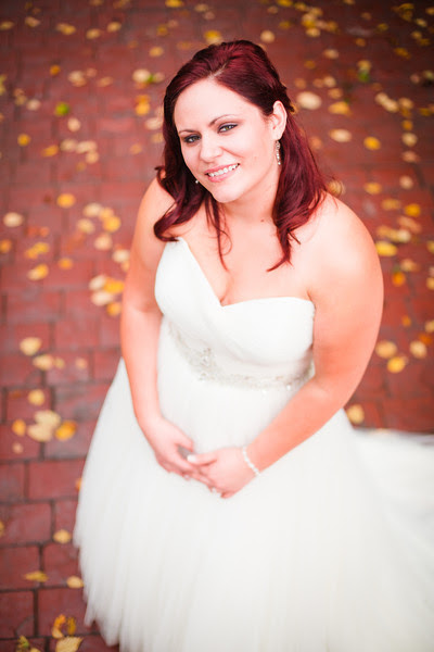 Autumn wedding at Kilbuck Creek near Rockford, IL. Wedding photographer - Ryan Davis Photography