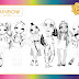 rainbow high coloring sheet in 2021 rainbow social media drawings - rainbow high coloring sheet in 2021 art reference photos rainbow