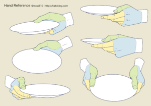 手のイラスト資料集 Hand Reference Hato King