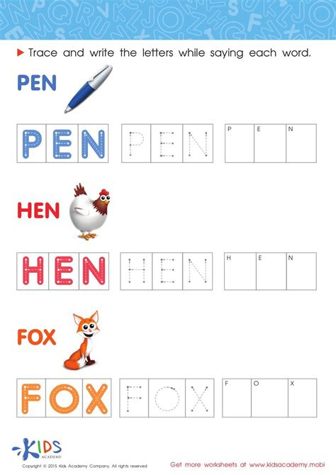 Phonics and spelling has never been so fun! spelling worksheets for preschool and kindergarten