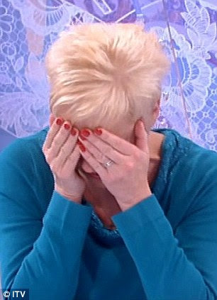 Coming clean: Denise Welch revealed today on Loose Women that she separated from Tim Healy before Christmas