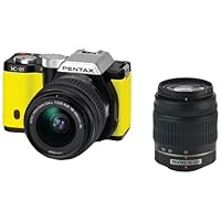 Pentax K-01 16MP APS-C CMOS Compact System Camera with Dual Lens Kit 18-55mm, 50-200mm