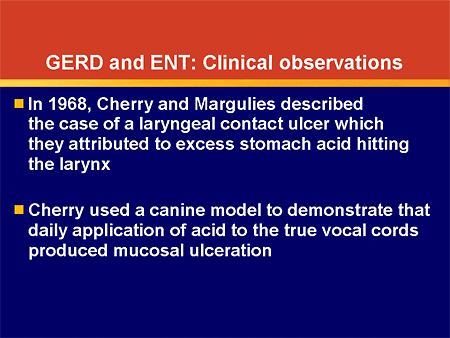 What's the Relevance of Gastroesophageal Reflux in ENT Conditions 