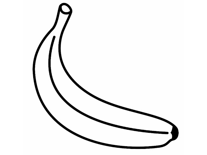 Banana Stand Cartoon Coloring Page - Banana Coloring Pages For Kids - Coloring Home - Historieta blanco y negro ilustración de la fruta del plátano comida objetos para coloring book.