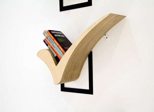 24 Ceative Designs For Bookshelves
