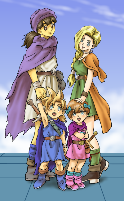 ドラクエ30周年記念イラスト第六弾 ドラゴンクエストv 天空の花嫁 より 勇者ヨシヒコ ではない 御宅 オタク の晩酌ｋｔｋｒ ロマンスなら任せろｗｗｗ全国の猛者ヲタよ ここに集え Here We Go