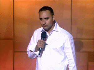 Russell Peters - Comedy Now - somebody gonna get hurt real bad GIF