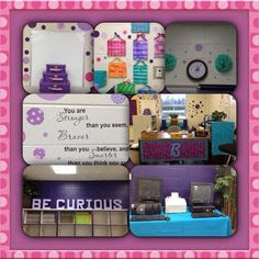 Teal/Turquoise, black, and purple classroom on Pinterest