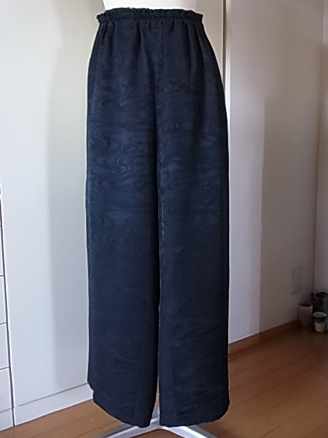 にこにこ菜園日記 着物リメイクで作った超簡単パンツ