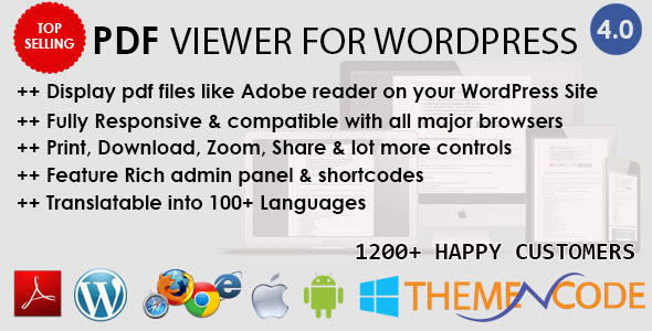 PDF viewer for WordPress v4.0