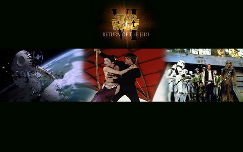 Star Wars episode 6, Return of the Jedi banner wallpaper, star wars wallpapers, starwars enterprise voyage