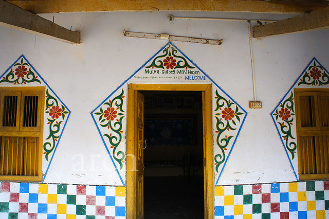 painted entrance...