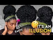 Inspiration My GIANT Top Knot Bun SECRET SHH Issa Natural Hair ILLUSION, most searching!