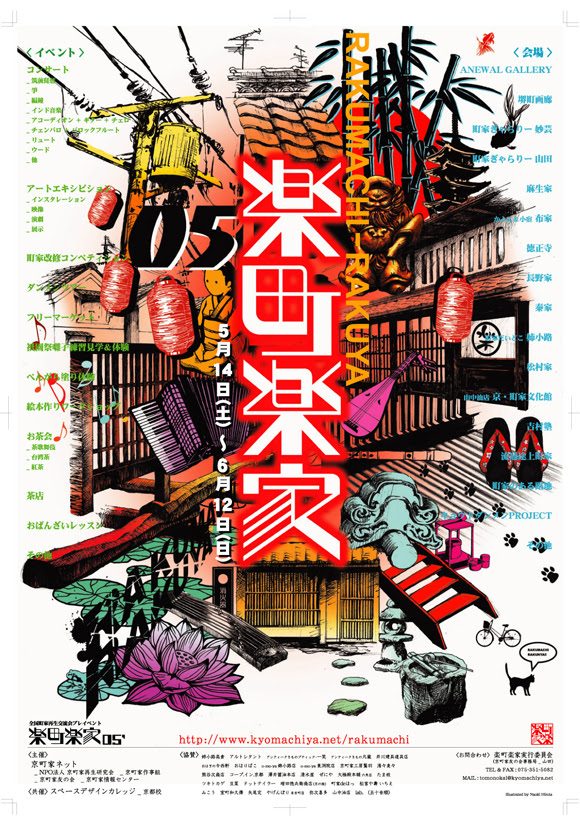 Anewal Gallery 外へ出るギャラリー 楽町楽家 05 ポスターデザイン