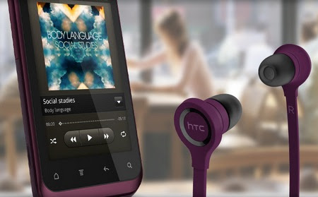 HTC Rhyme Android Smartphone with headphones