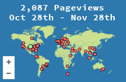 Locations of visitors to this page