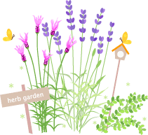 ハーブガーデン 無料イラスト素材 山田聖子のイラストブログ