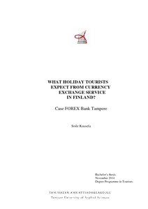 What Holiday Tourists Expect From Currency Exchange Service In - 