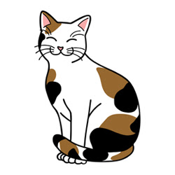 三毛猫 素材 クリップアート 彩クリweb