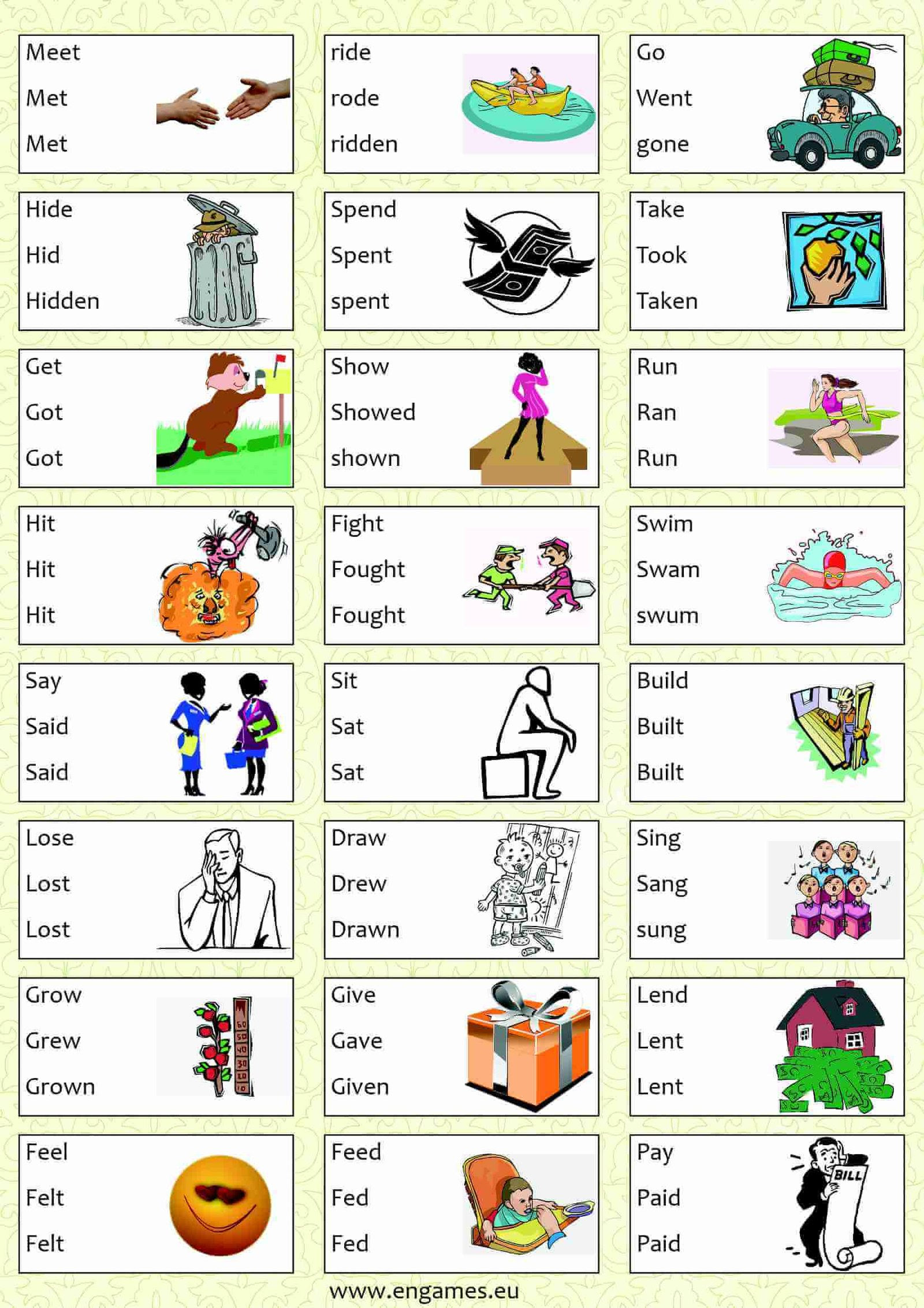 Irregular verbs infographic part 1 web