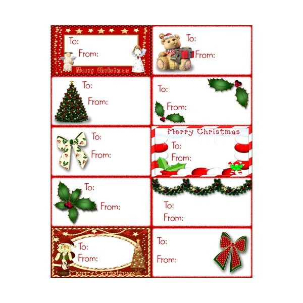 christmas gift tags - Clip Art Library