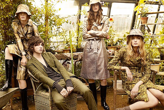 Burberry's spring ad campaign shot by Mario Testino is out starring models
