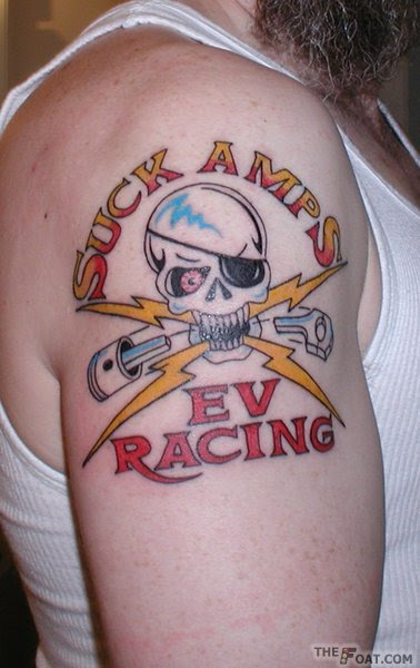 Photos: Electric Drag Racing Tattoos Mike Willmon's tattoo